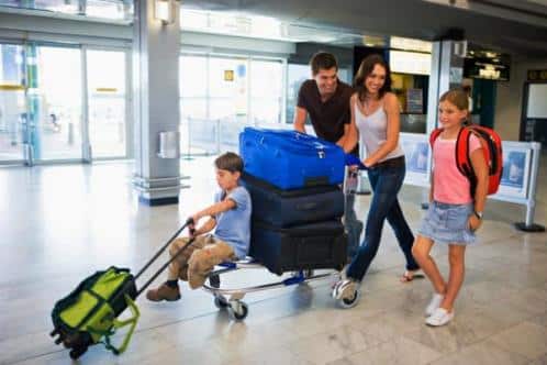 Travel Club Family At Airport